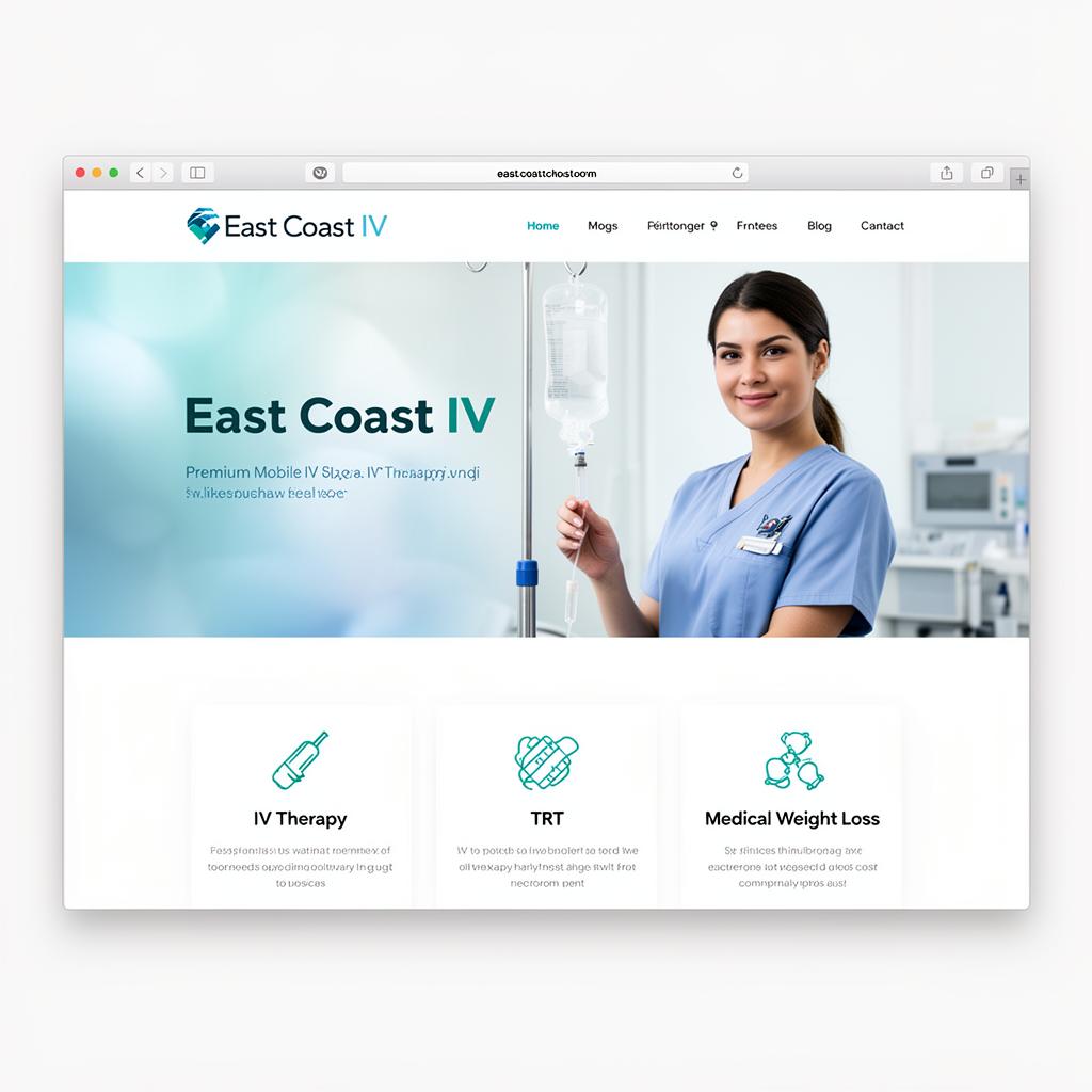 Screenshot of East Coast IV website